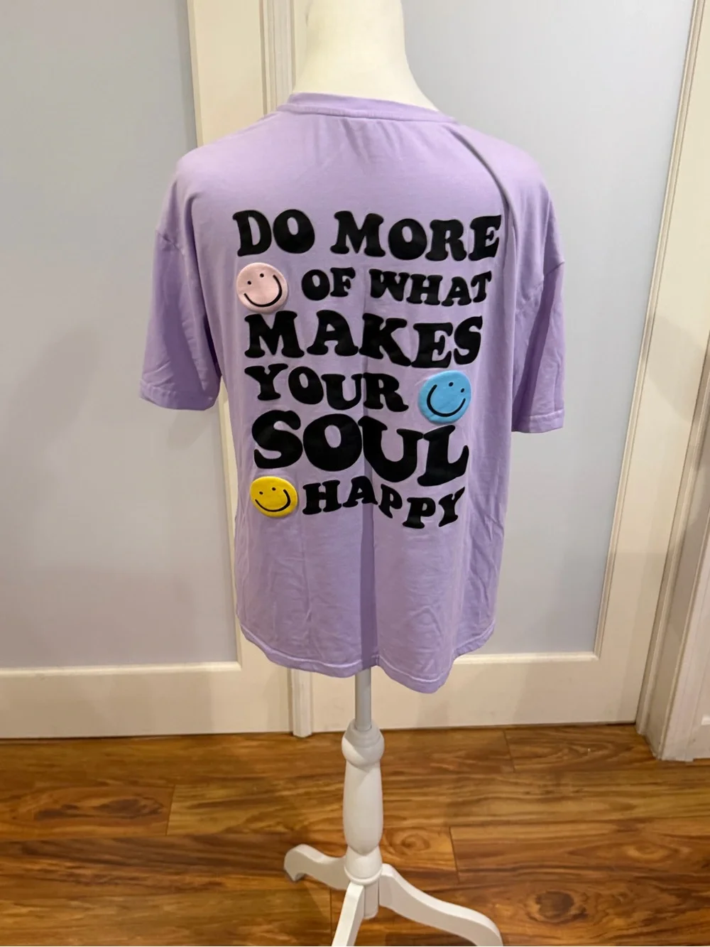 SHEIN Lilac Short Sleeve Crew Tee